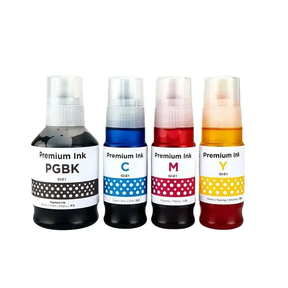 GI21 GI-21 Refill DGT Ink Compatible Color Bulk Water Based Bottle for Canon Pixma G1220 G1230 G2260 G3260 Printer