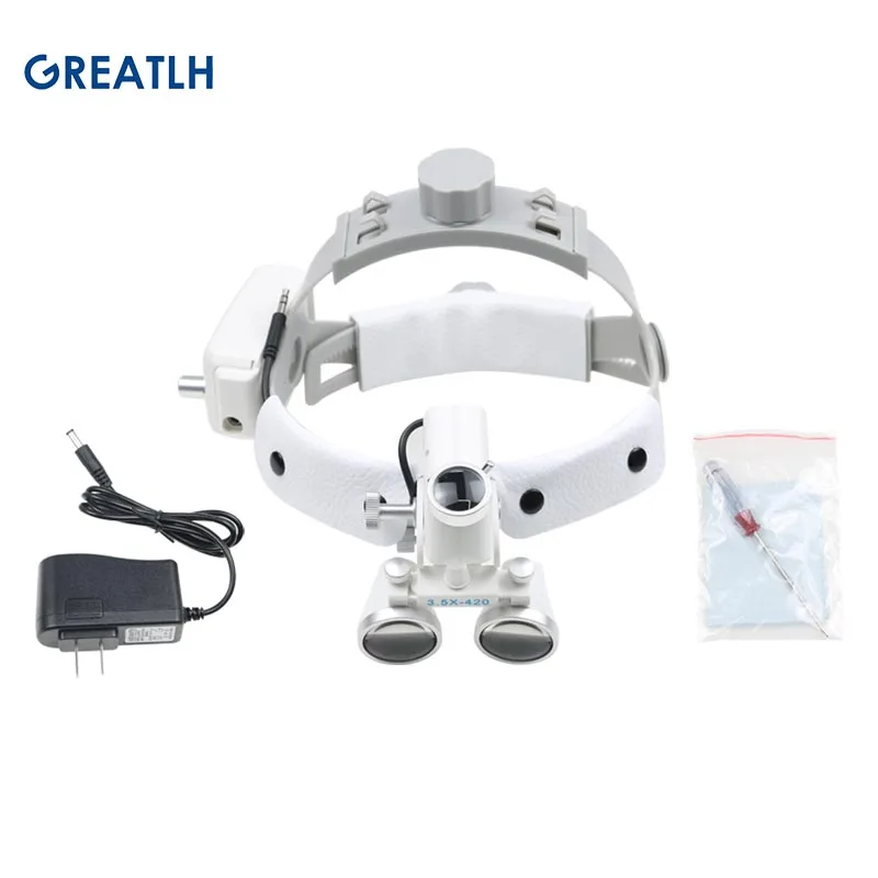 5W Dental Head Light Adjustable Aperture Surgical Headlamp Wireless Battery Dental Oral Surgery Tool Orthopedic Spine Instrument