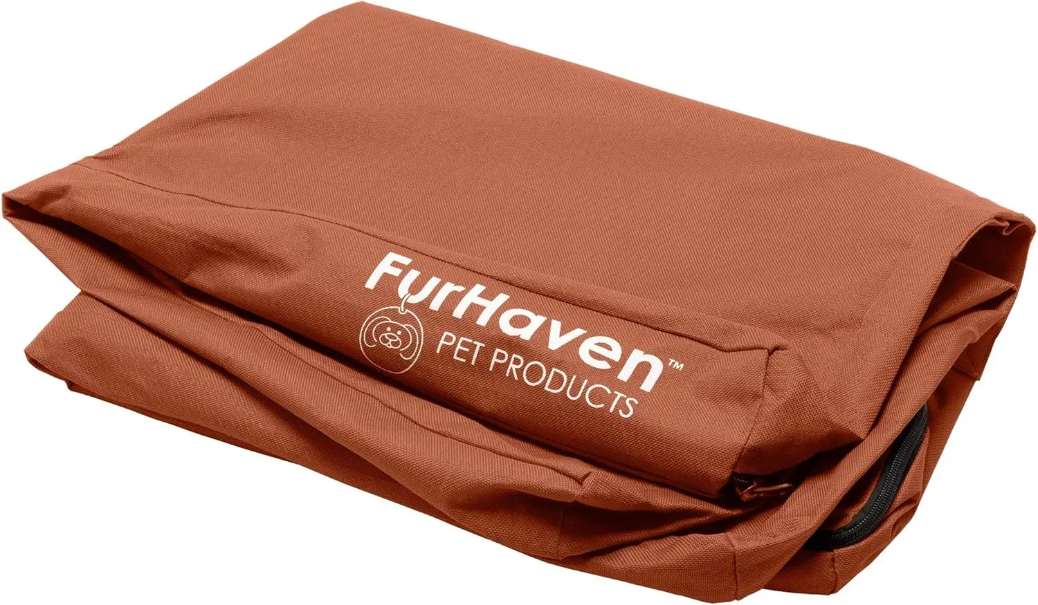 

Replacement Dog Bed Cover Water-Resistant Indoor/Outdoor Logo Print Ox Polycanvas Mattress, Washable - Chestnut, Jumbo Plus