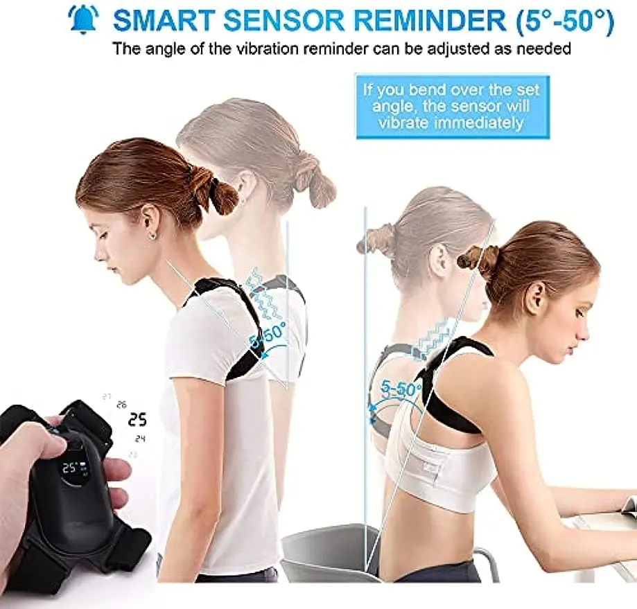 Youpin Intelligent Posture Belt Smart Upright Aid Reminder Correct Posture Wear Breathable Smart Posture Belt