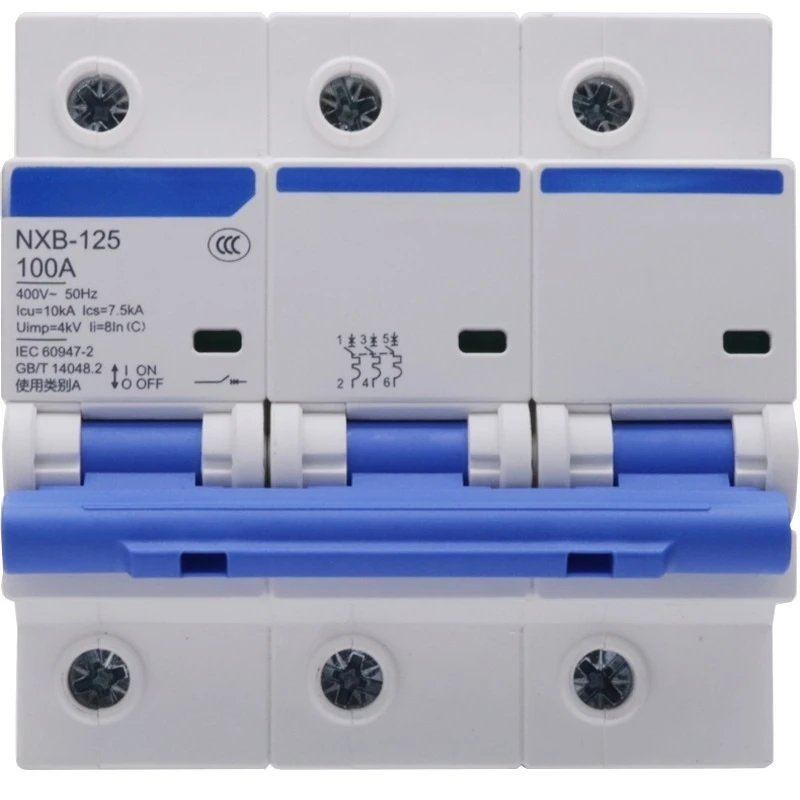 

NXB-125 air switch 1P2P3P4P high current power circuit breaker 80A100A125A DZ158