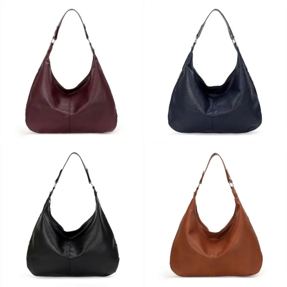 

Новая винтажная стильная сумка на плечо из искусственной кожи, большая вместительная сумка на молнии, водонепроницаемые текстурированные сумки-тоут для женщин и девочек