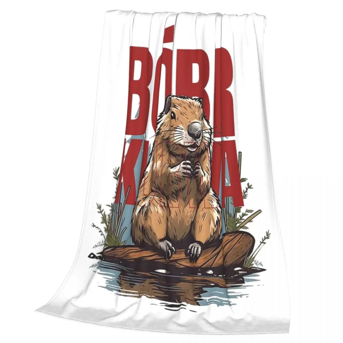 Bobr Kua - Bober, Bobr, Beaver Blankets Soft Warm Flannel Throw Blanket Bedspread for Bed Living room Picnic Travel Home Sofa