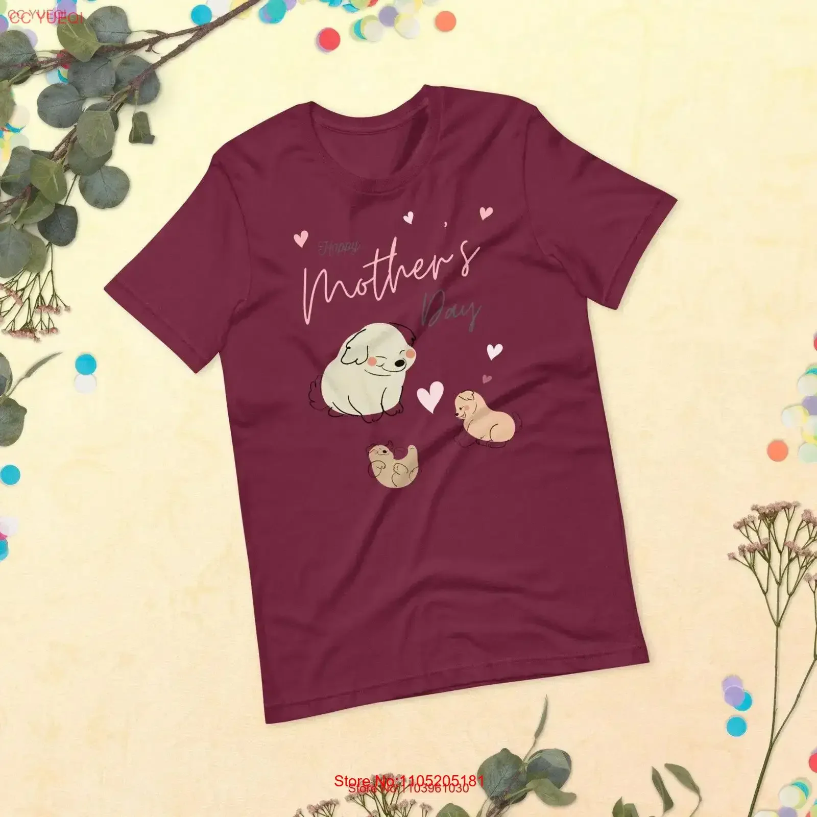 Mother's Day T Shirt Pet Mom Dog Cute Adorable Animal Mama Owner cut vintage Washed designer clothes Stylish Comfortable