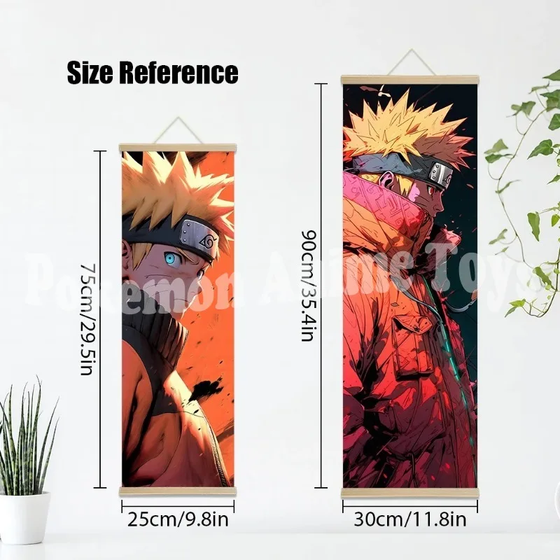 Naruto Uzumaki Naruto cuadro artístico de pared desplazamiento lienzo colgante de pared pintura decoración del hogar cartel de Anime arte de pared decoración de la habitación