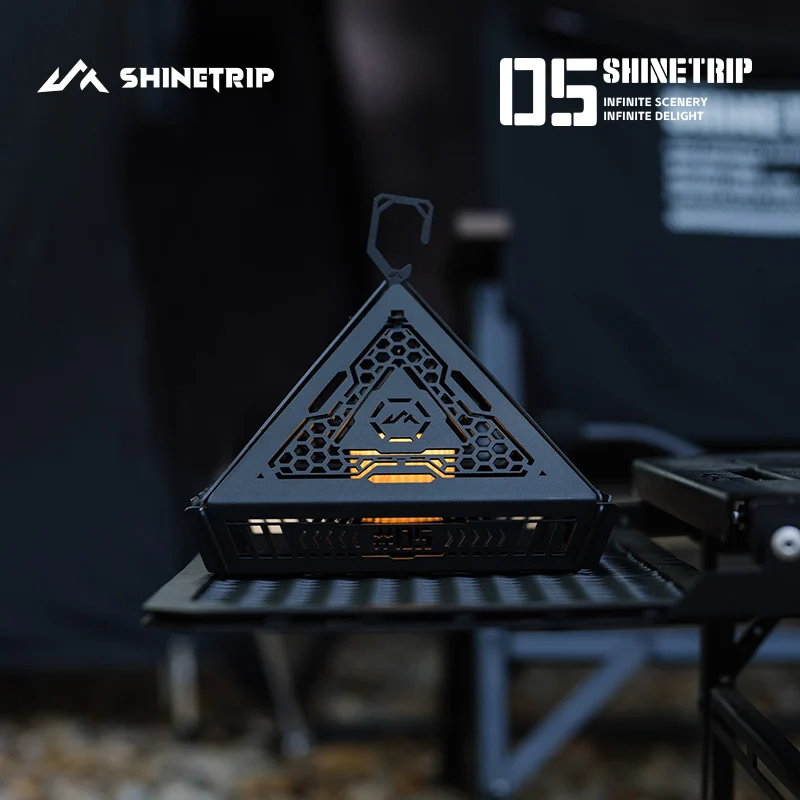 

ShineTrip 05, абажур в форме пирамиды, адаптируемый 19, светильник из нержавеющей стали, светильник для кемпинга, от комаров, двойного назначения