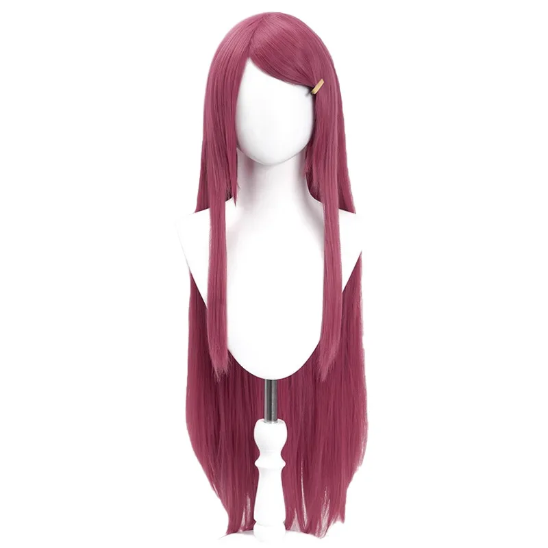 Uzumaki Kushina Cosplay 100CM Universele Rose Rode Pruik