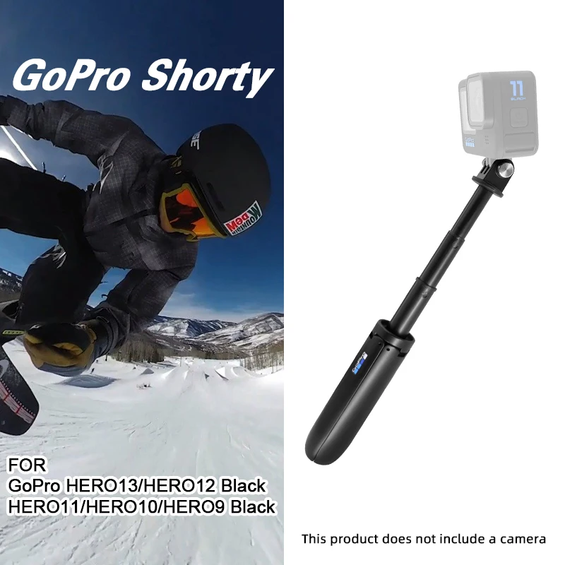 GoPro Shorty Mini pole for Go Pro Hero13 12 11 10 9 Black Session Action Camera Vlog Tripod Foldable Monopod Original Accessory