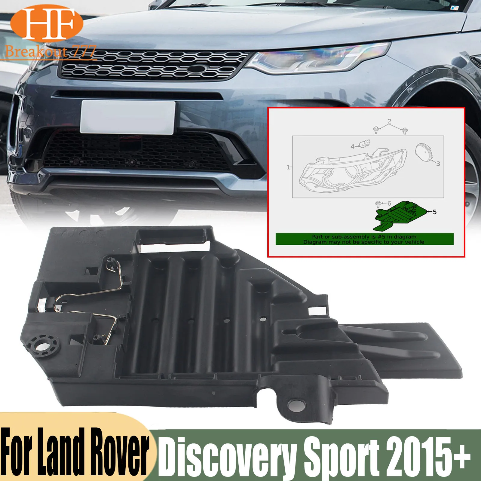 Headlight Mounting Bracket For Land Rover Discovery Sport Discovery 5