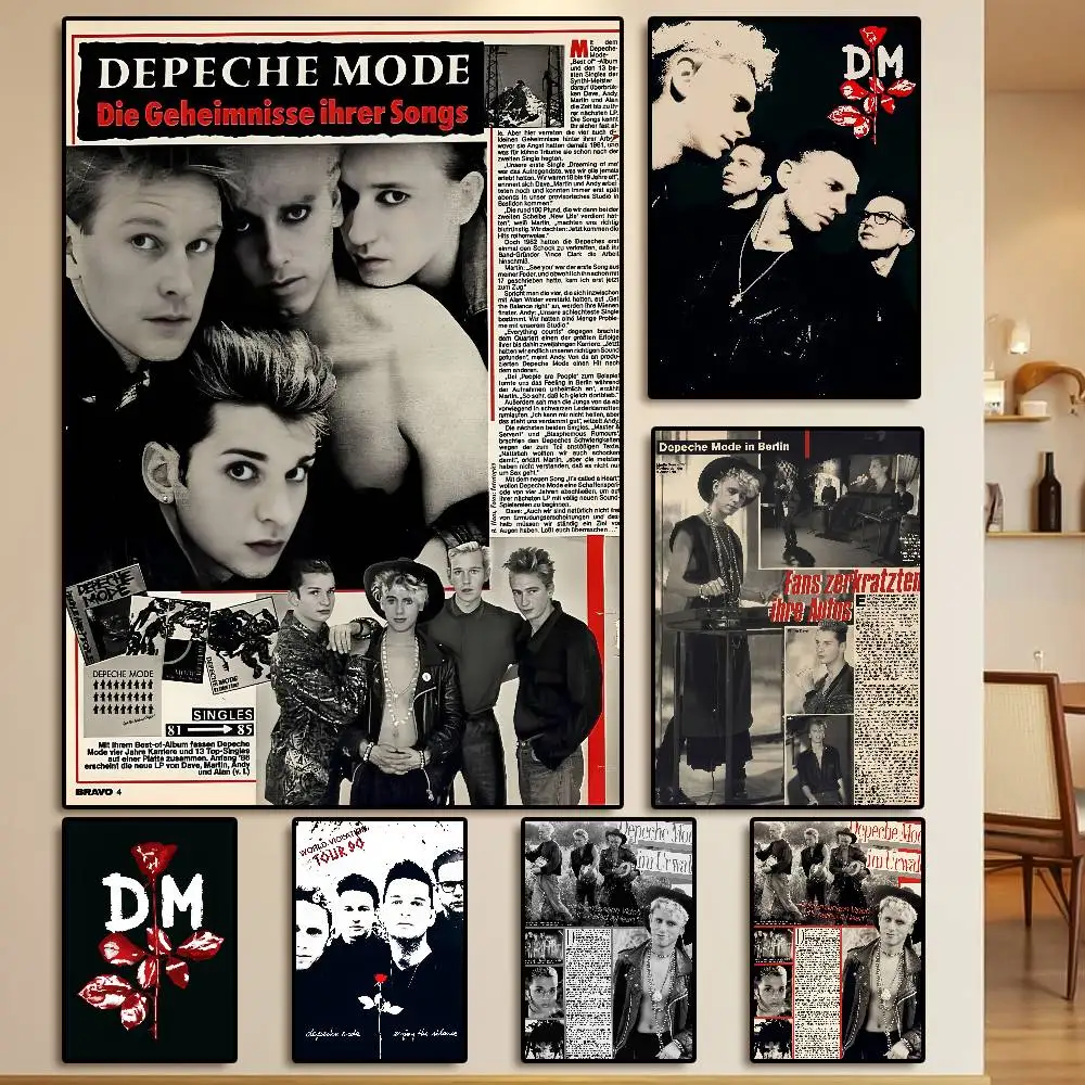 Depeche Mode Poster HD Sticky Wall Waterproof Home Living Room Bedroom Dorm Aesthetic Decoration