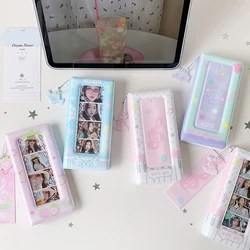 Colorful Photo Booth Frames - Photo Booth Album for 2X6 Inch Photo Strips Wedding Album 2 X 6 Bookmark Holder 18 Pages 36 Photos