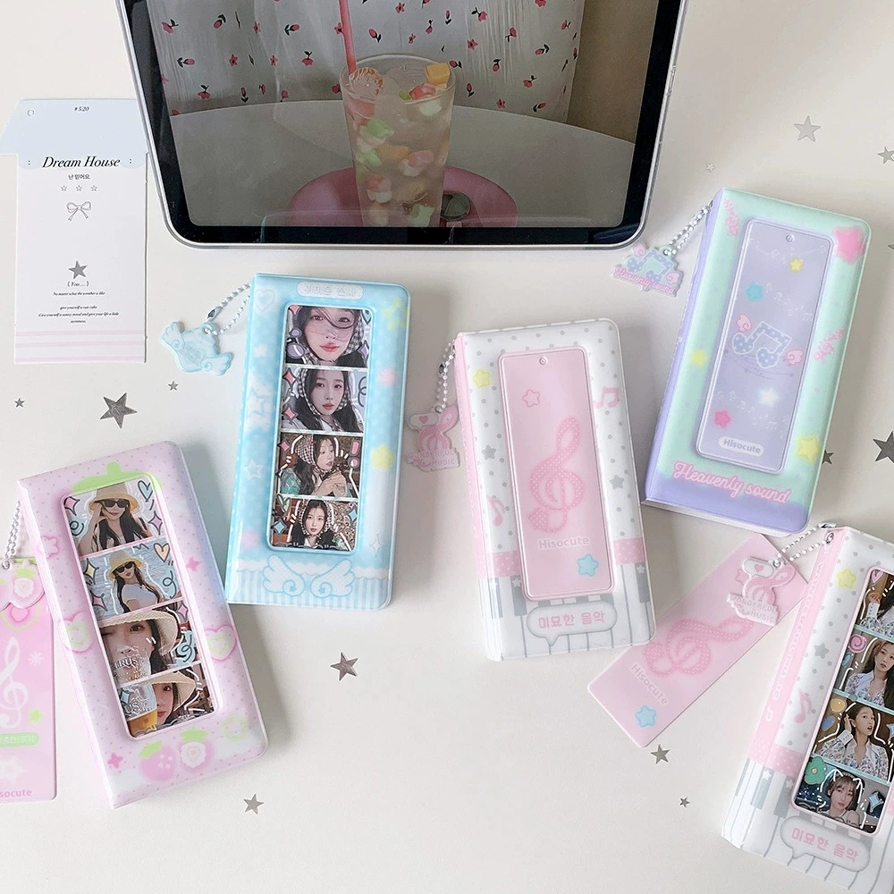 Colorful Photo Booth Frames - Photo Booth Album for 2X6 Inch Photo Strips Wedding Album 2 X 6 Bookmark Holder 18 Pages 36 Photos