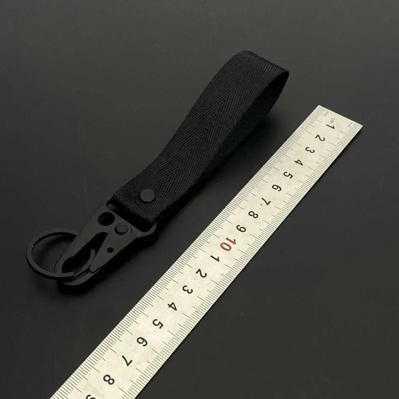 Schlüsselanhänger aus Nylon-Gurtband, robuste Handgelenkschlaufe, bunter universeller Schlüsselhalter für Auto, Handy, Ausweis. – Detail 8