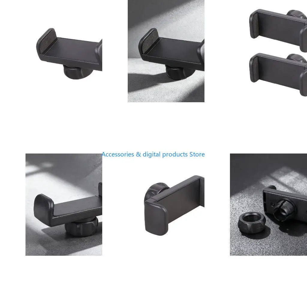 77JD Pack of 2 Phone Grip Clip Width Adjustable 6-9.5cm for Live Stream Desktop Use