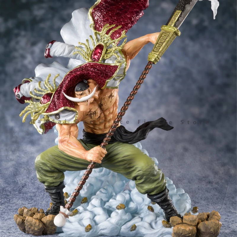 In Stock Original Bandai Figuarts ZERO EXTRA BATTLE Whitebeard Action Figures Animation Toys Gifts Model Collector Anime Hobby