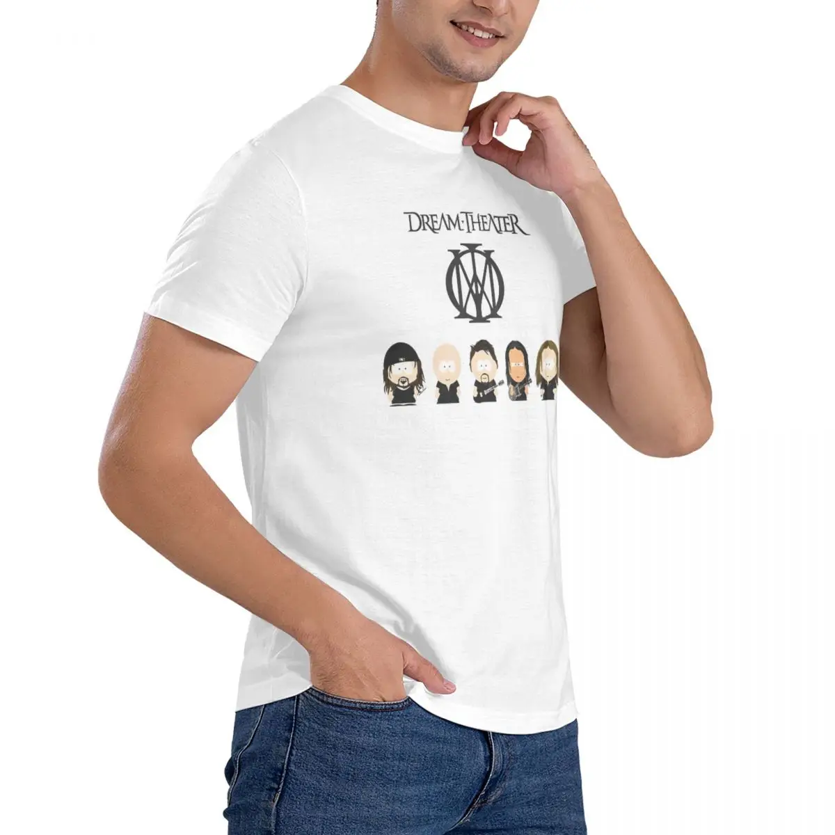 Men LOGO T Shirts Dream Theater Pure Cotton Clothing Novelty Short Sleeve Round Neck Tee Shirt Gift Idea T-Shirts