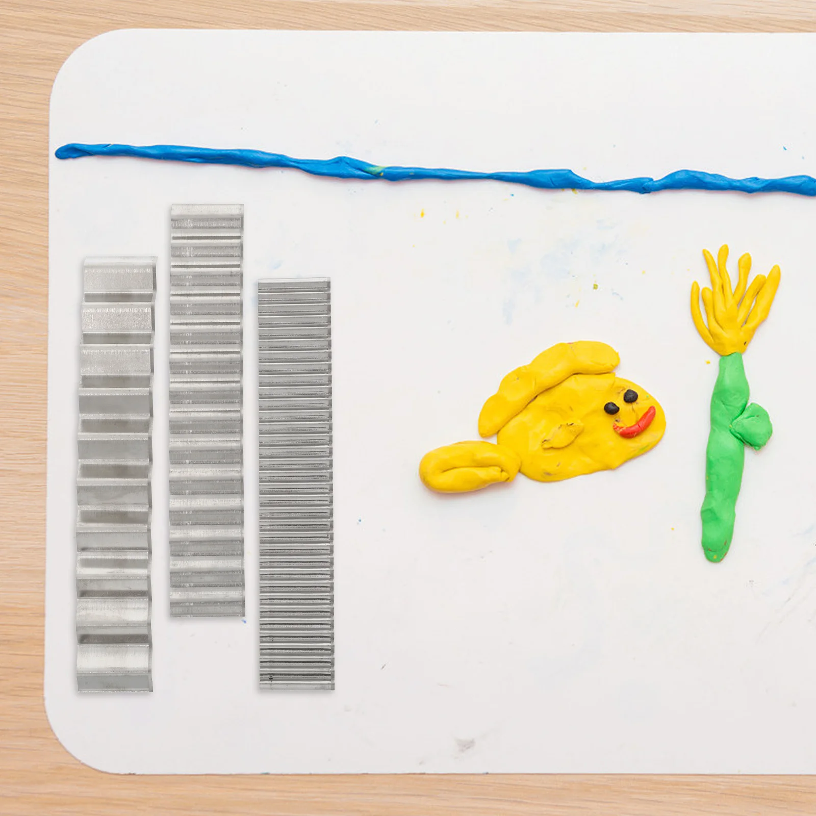 

3Pcs Compact Polymer Clay Cutter Set Flexible Stainless Steel for Smooth Cutting Shaping DIY Crafts Clay Cutter