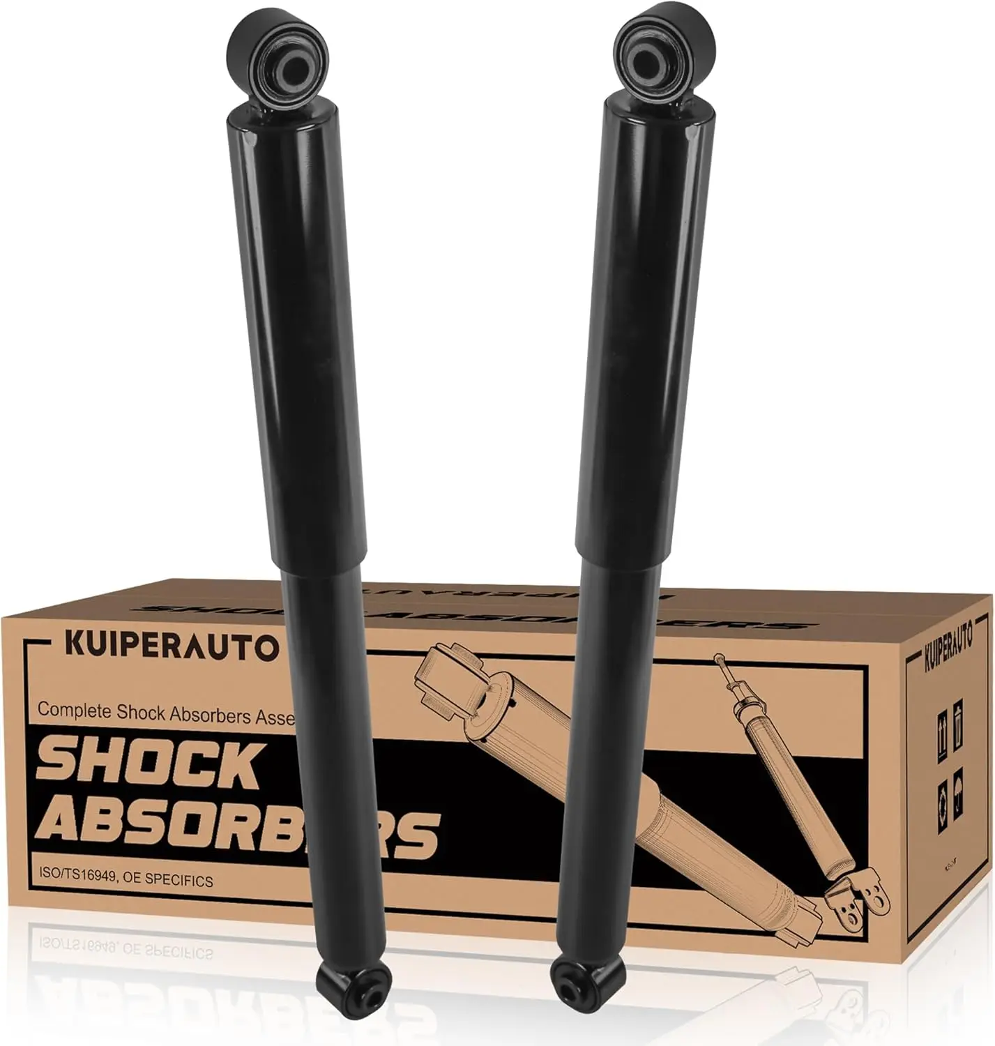 

911277 Complete Rear Struts Shock Absorbers Assembly Compatible for 2005-2010 Dodge Dakota / 2006-2009 Mitsubishi Raider Rear Pa