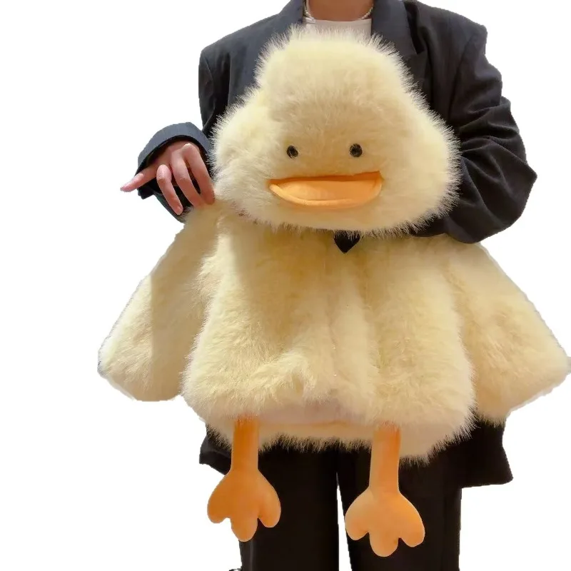 

Thiened Plu Duling Winter Jaet for Kids Ex Cute Fluffy Mink Imitation Coat Warm Ort Zipper Hooded Children's Clothing 4-12 Years