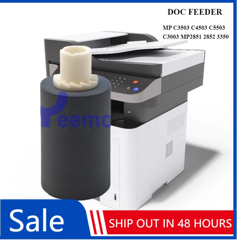 4PCS LONG LIFE DOC FEEDER ROLLER FOR RICOH MP C3503 C4503 C5503 C3003 MP2851 2852 3350 COPIER