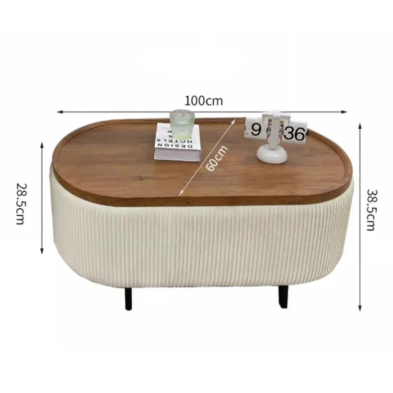 Soft Package Nordic Living Room Coffee Table White Cute Modern Oval Coffee Tables Minimalist Trendy Mesa Centro Home Furniture