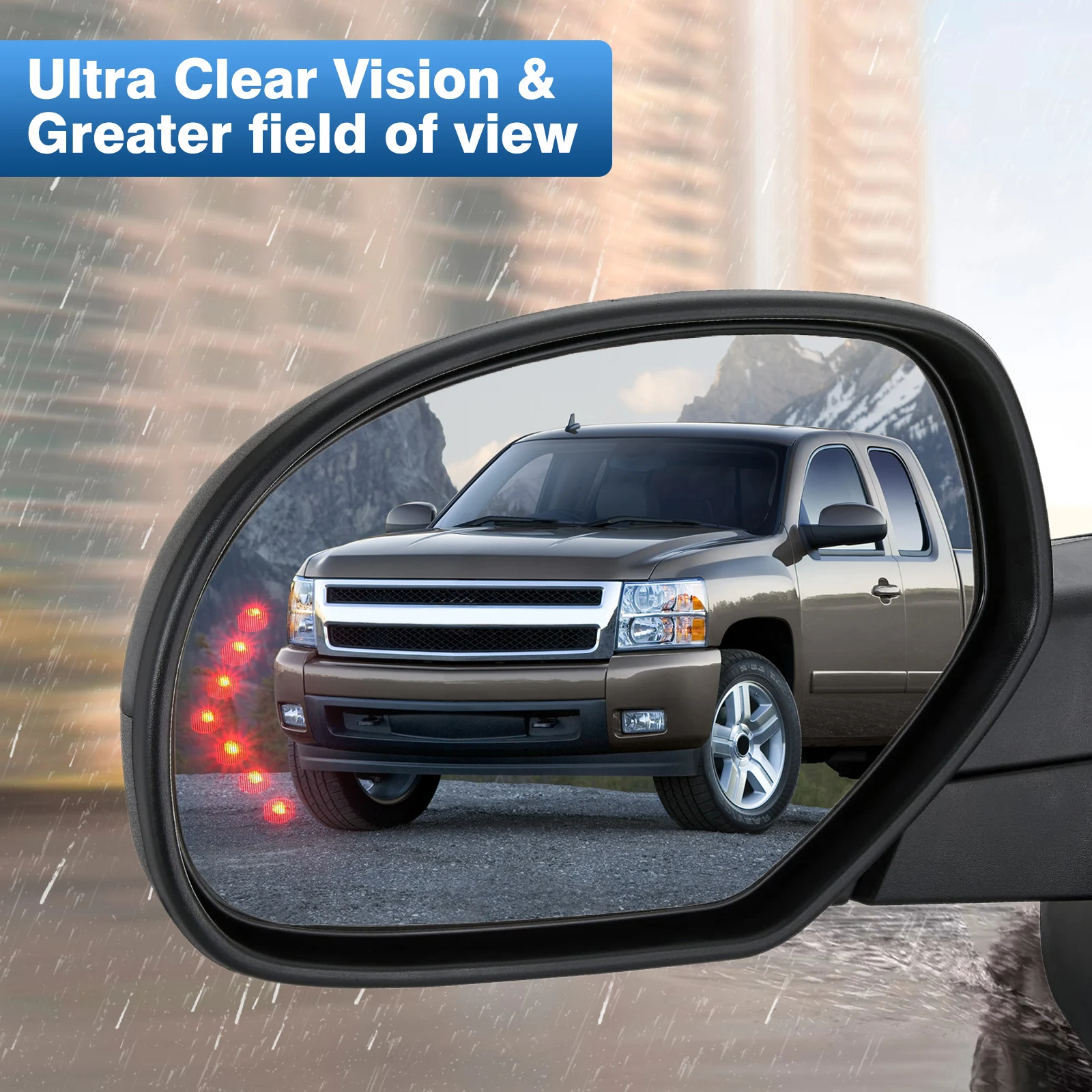 Heated Side Mirror Glass Left Right For Cadillac Escalade Yukon Chevrolet Suburban Silverado GMC Sierra Tahoe Avalanche Sierra