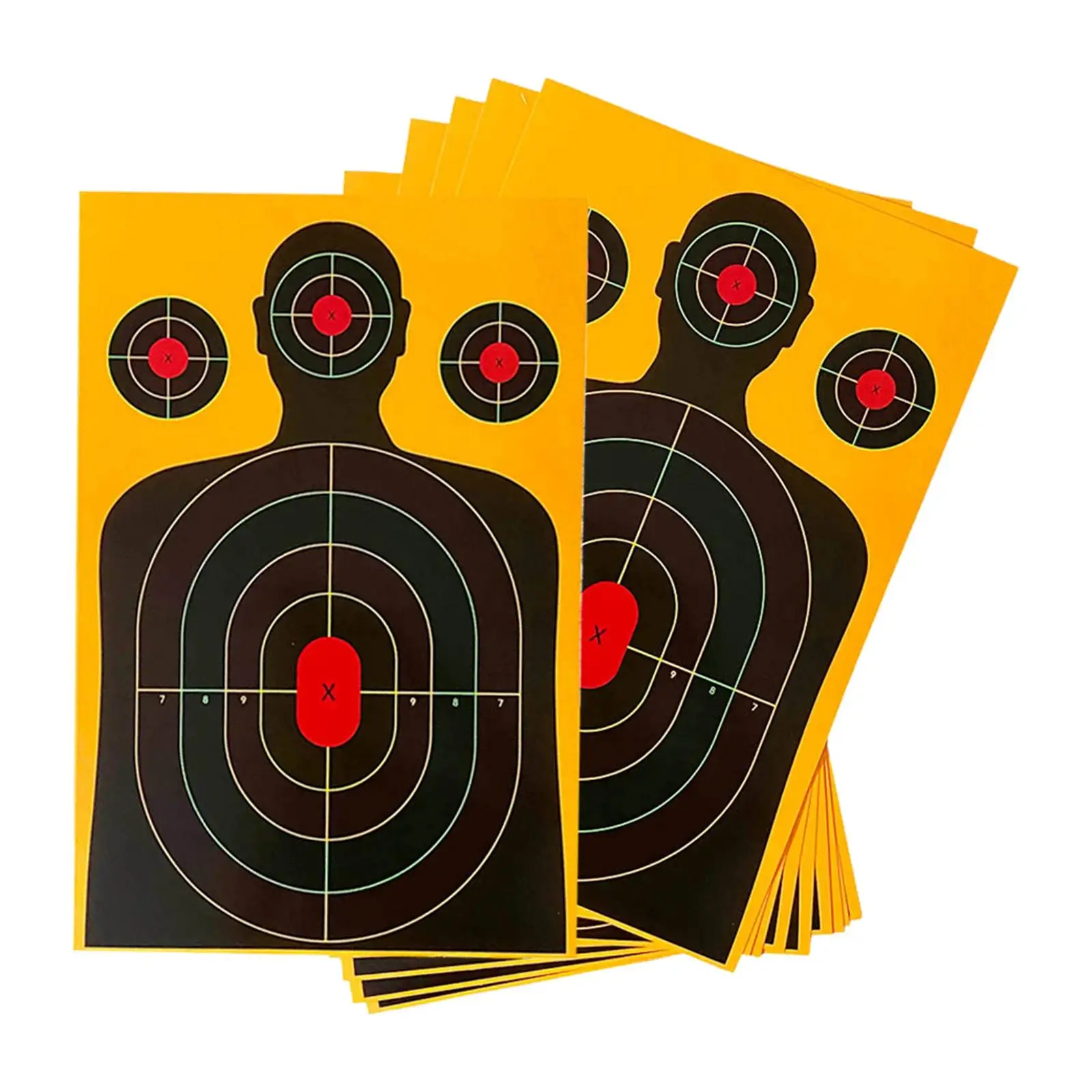 10Pcs Silhouette Target Hunting Practice Letter Partition Professional Durable