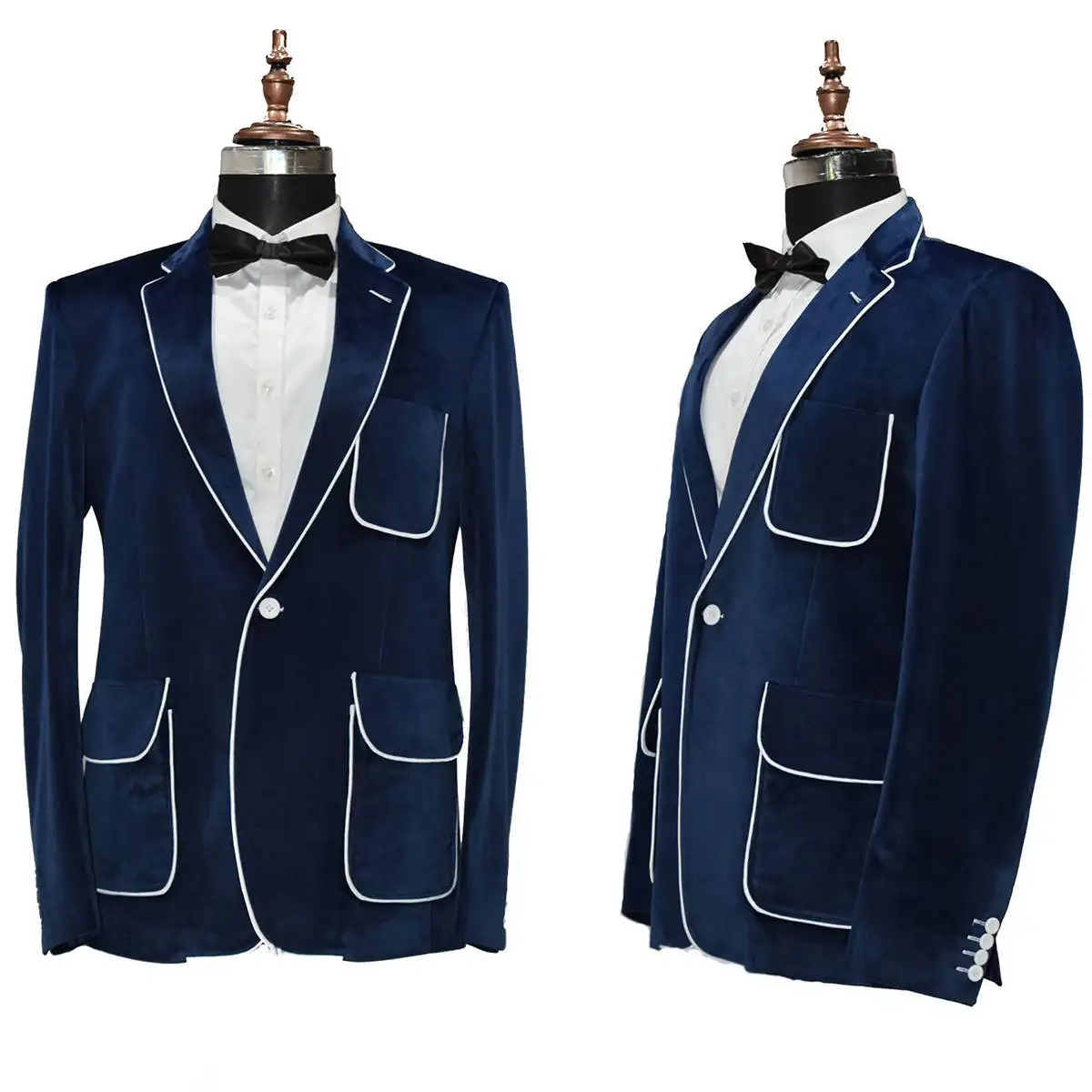

Vintage Wedding Tuxedos Flannel 1 Piece Slim Fit Men Suit Elegant Jacket Pant Groom Evening Blazers For Prom Customized