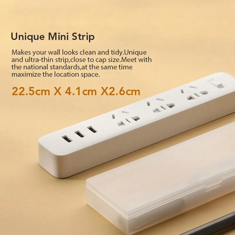 New Xiaomi mijia mi WIFI Socket Plug Household Extension Cable Power Board 3/5/6/8 Hole USB Fast Charging 2500W 10A 250V