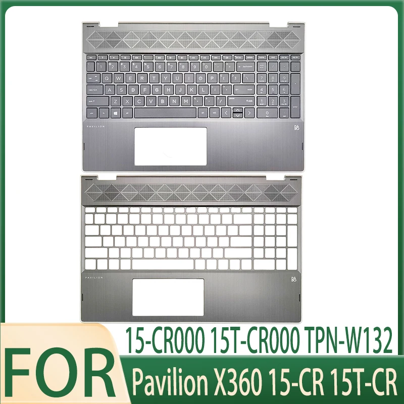 

New US Keyboard For Pavilion X360 15-CR 15T-CR 15-CR000 15T-CR000 TPN-W132 With Palmrest Upper Cover Case L20848-001