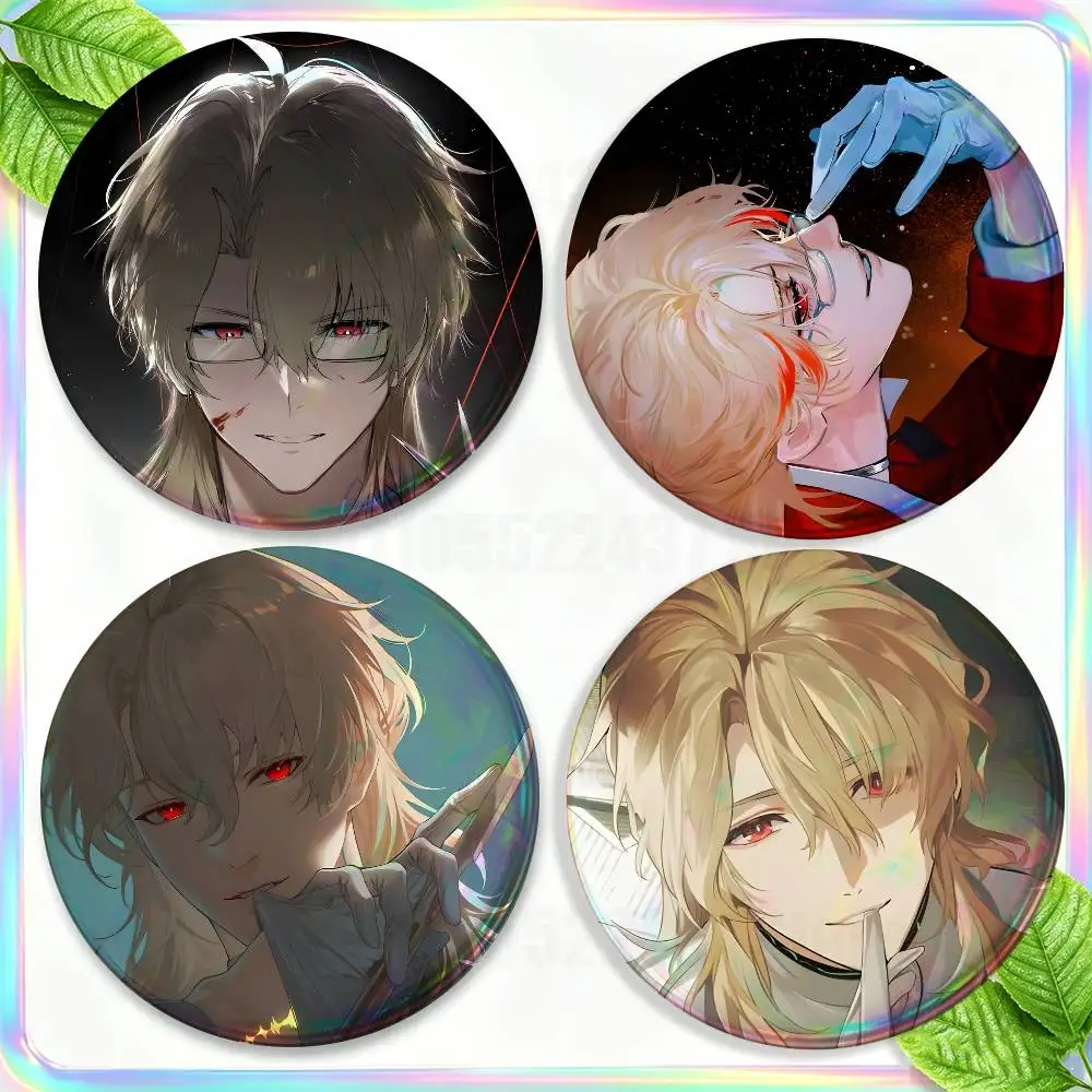 Luuk Game W-Wuthering Waves 2-piece set Pins Backpack Clothes Jewelry Accessories Round Brooch Button Badge Fans Collection Gift