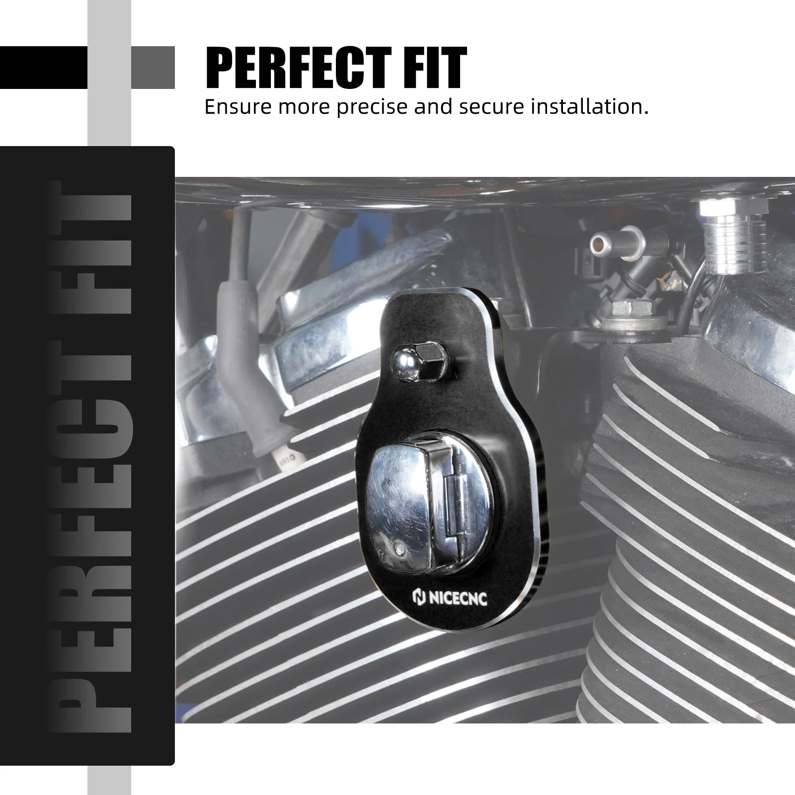 1x Ignition Relocation Plate for Harley Road King/Special CVO/Street Glide FLHX FLHXS Ultra Limited Electra Glide CVO Limited