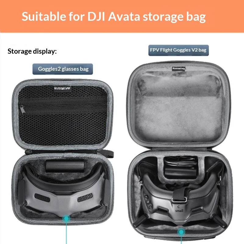Compatible with DJI AVATA Goggles 2 Carrying Case, FPV Remote Controller, 2/3 Scale Racing Drone Accessories