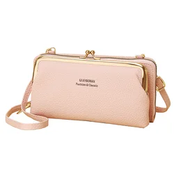 New Women's Phone Bag Crossbody Bag Large Capacity Wallet Zipper Small Shoulder Bag Coin Card Holders Purse For Girl