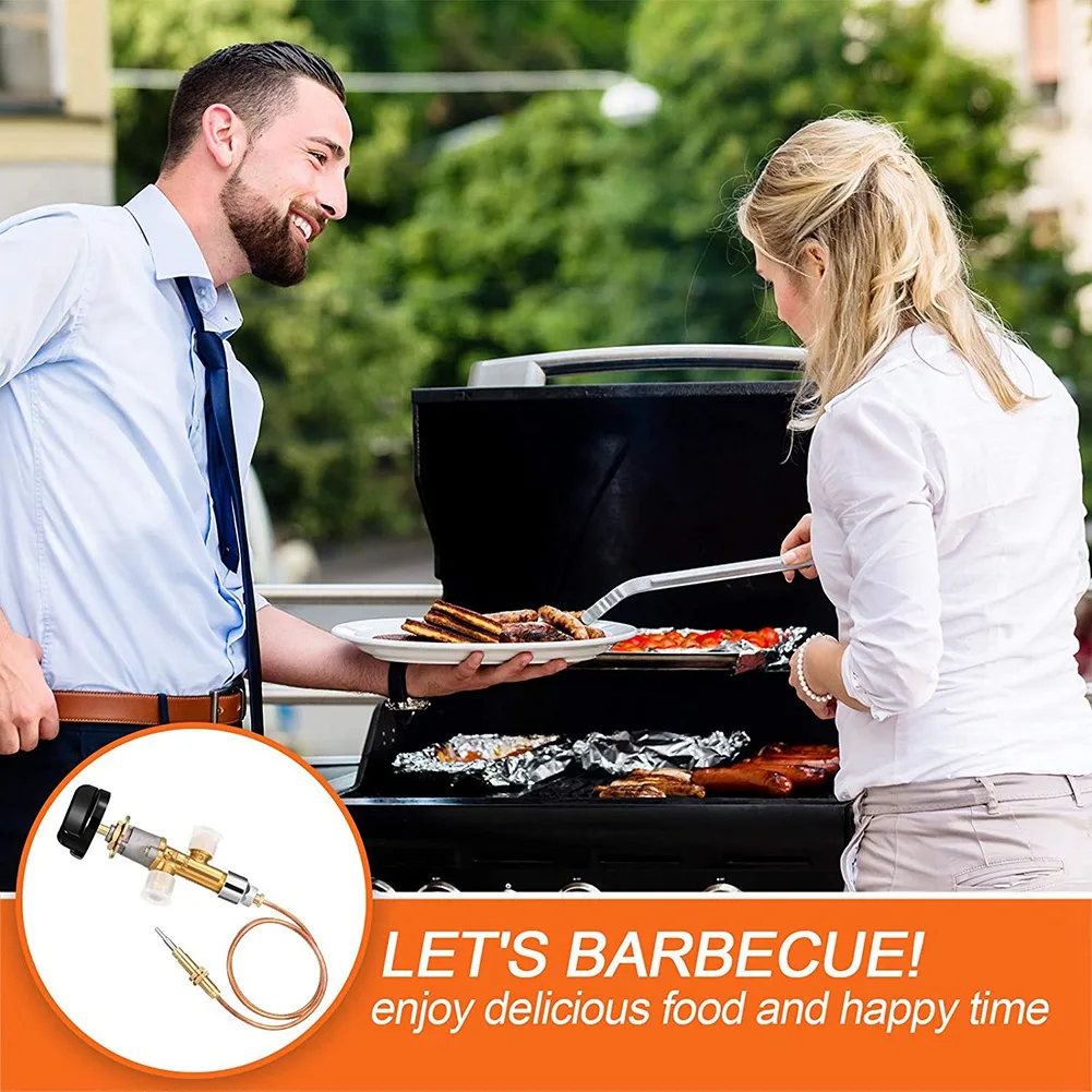 Kit de válvula de Control de seguridad de fallo de chimenea LPG de Gas de baja presión, reemplazo de termopar de calentador de Gas 5/8-18UNF