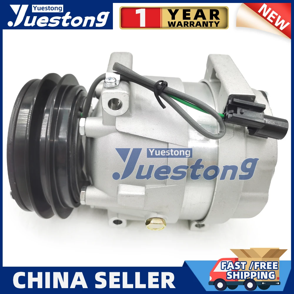 For Hyundai Machinery Excavator CM7579 AC Compressor 11Q690040 11Q690041 715618 A5W00258A FA01DS100235CM 11Q6-90041 24V