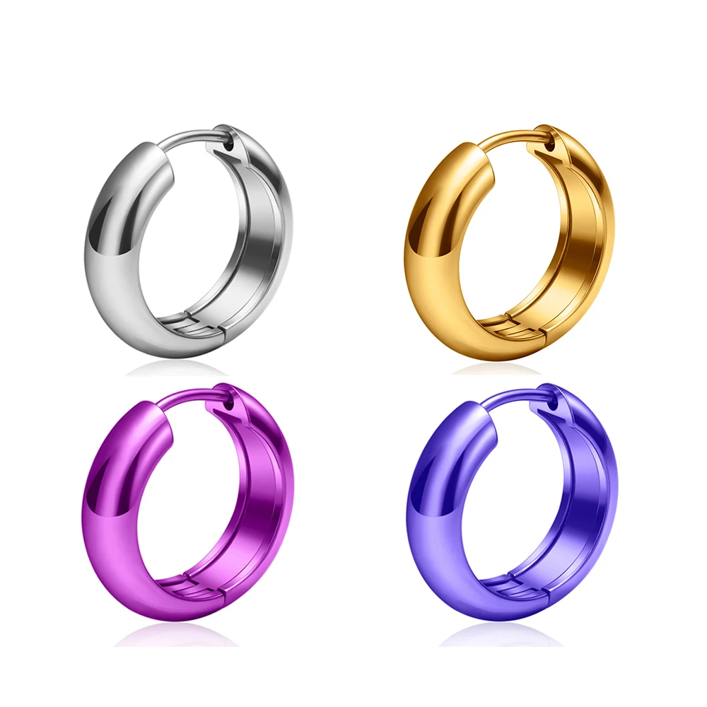 ASTM F136 G23 Titanium Hoepel Oorbellen 20G Scharnierende Vrouwen Mannen Kraakbeen Tragus Helix Kwab Piercing Ronde Oor Ring Lichaam sieraden - afbeelding 2