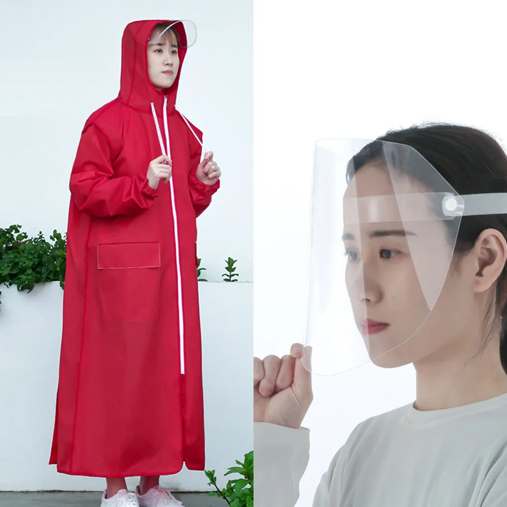 

Adult Raincoat with Hood Lightweight Portable Rain Poncho for Women Waterproof Reusable Compact Outdoor Activities Home Daily