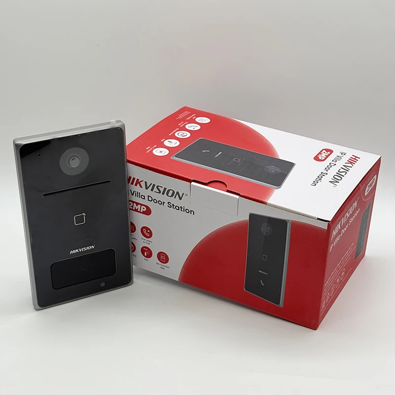 Hikvision IP&2.4G Wifi Villa Door Station DS-KV6133-WME1 2MP Camera 2-way Audio PoE Card Reader IP65 App Doorbell Multi-language