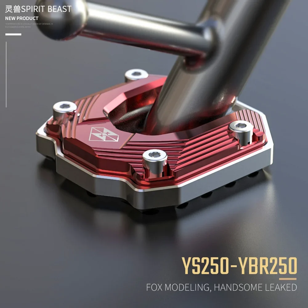 Spirit Beast Motorcycle Side Frame Foot Base Support Pad Stand for Yamha YBR250 YS250