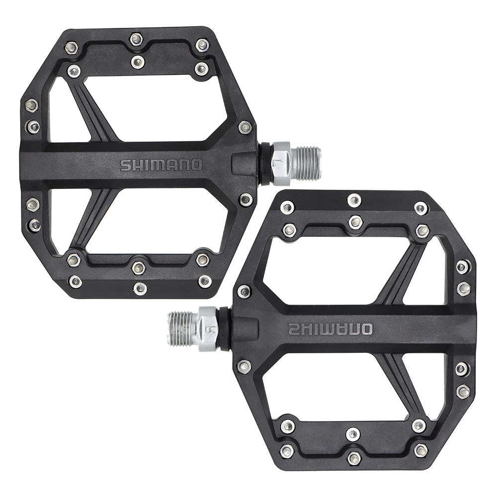 SHIMANO PD-GR400 Pedal Ultralight Stable Flat Pedal for Trail Mountain Road Casual Ride Resin GR400 Original Bicycle Parts