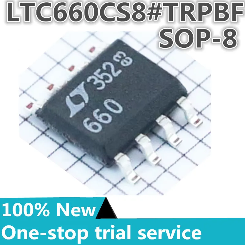 

2-100pcs %New original LTC660CS8#TRPBF LTC660CS8 Silkscreen 660 package SOP-8 DC-DC power charge pump chip 100mA