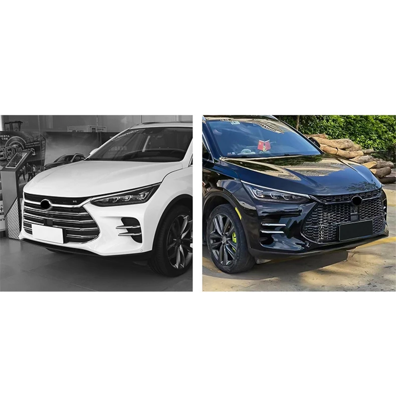 ملحقات StlfCar شبكة أمامية سوداء شبكة سباق مركزية شبكة شواء على شكل قرص العسل لـ BYD Tang DM 2018-2020 #5