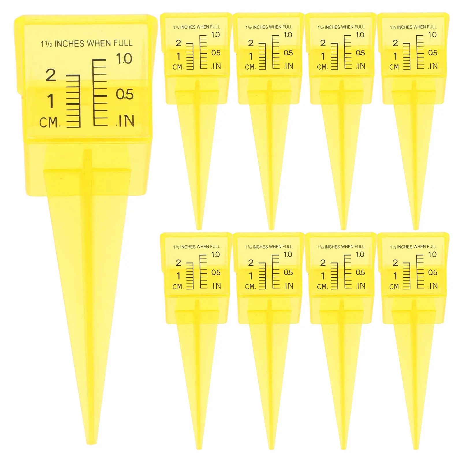 9Pcs Plastic Rain Gauge Outdoor Accurate Rainfall Measuring Device for Garden Lawn Farm Irrigation Rain Gauges for Yard