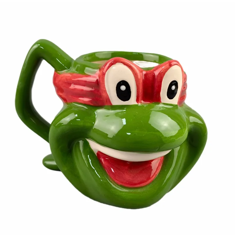 

Staring Funny Frog Water Cup with Handle Wofu Mug Ceramic Birthday Gift Couple Cups Mugs Ceramic Creative Home Cute Decoration