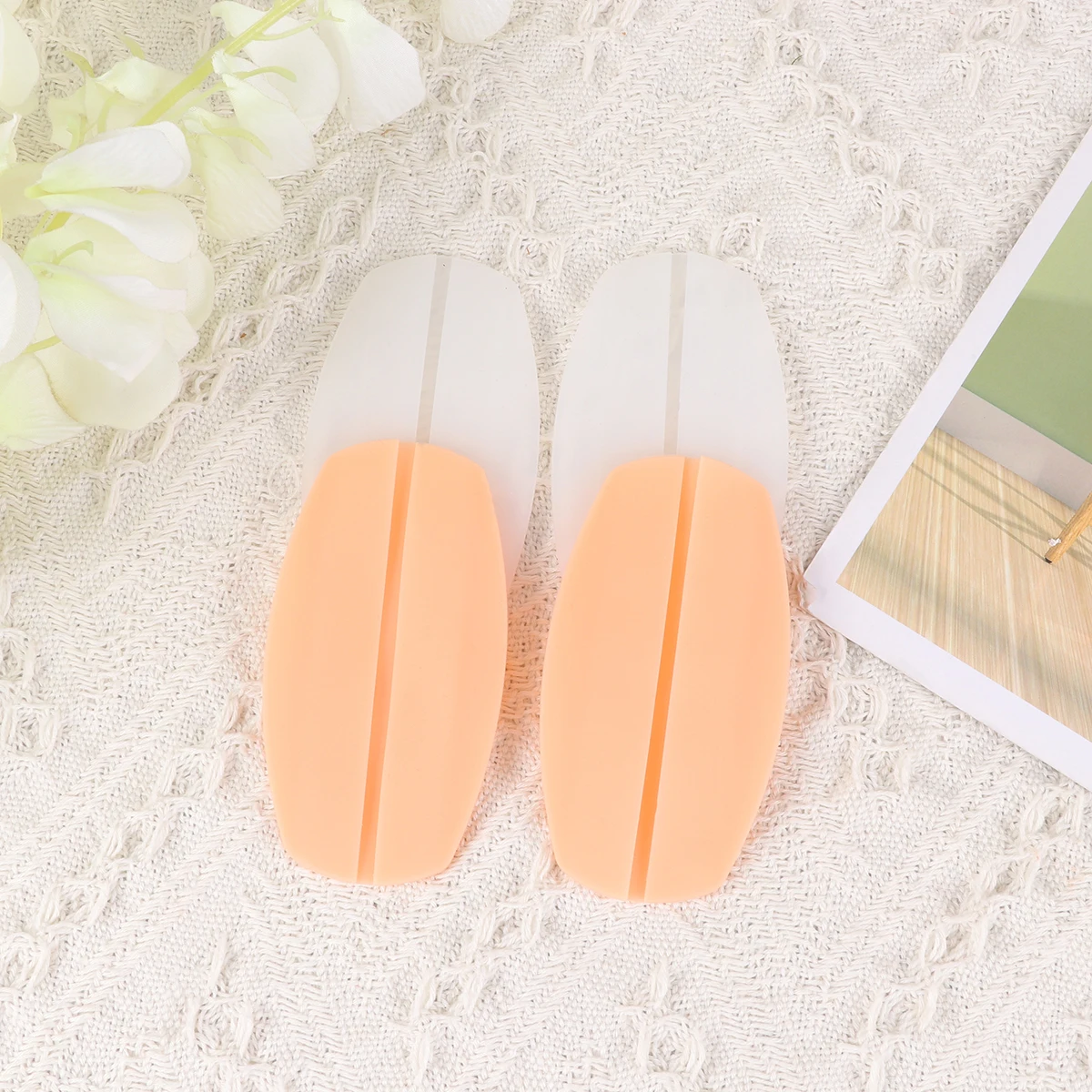 

6Pcs Silicone Bra Strap Cushion Pads NonSlip Shoulder Pads Comfortable Underwear Accessory for Women White and Skin Color