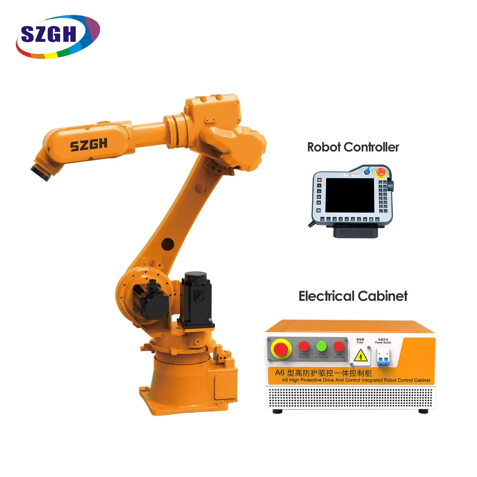 SZGH Industrial Machine Grinding Robotic Arm 6 Axis Cnc Welding Robot Arm Pick and Place Palletizer Robotic