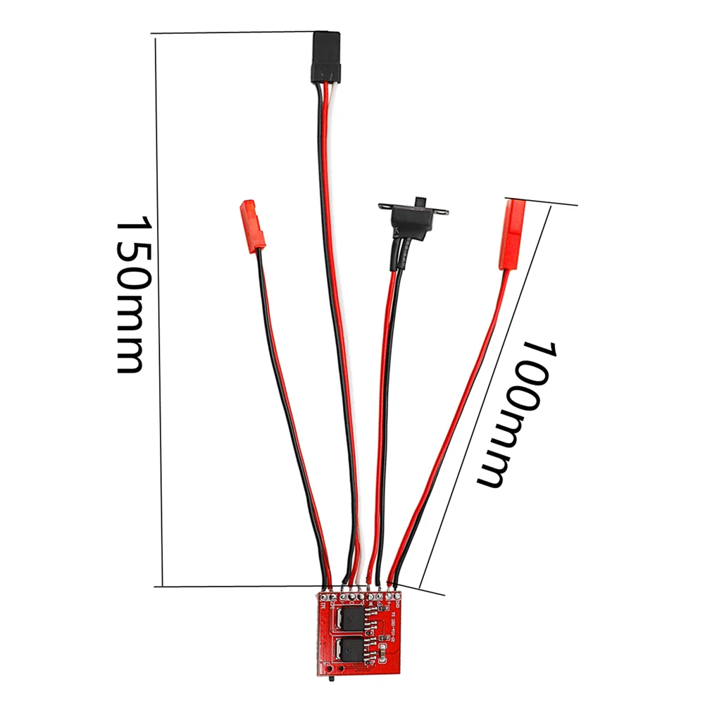 Contrôleur de vitesse de moteur électronique de brosse ESC 30A 4-8V Mini contrôleur de vitesse électrique brossé ESC brossé pour modèle de voiture RC