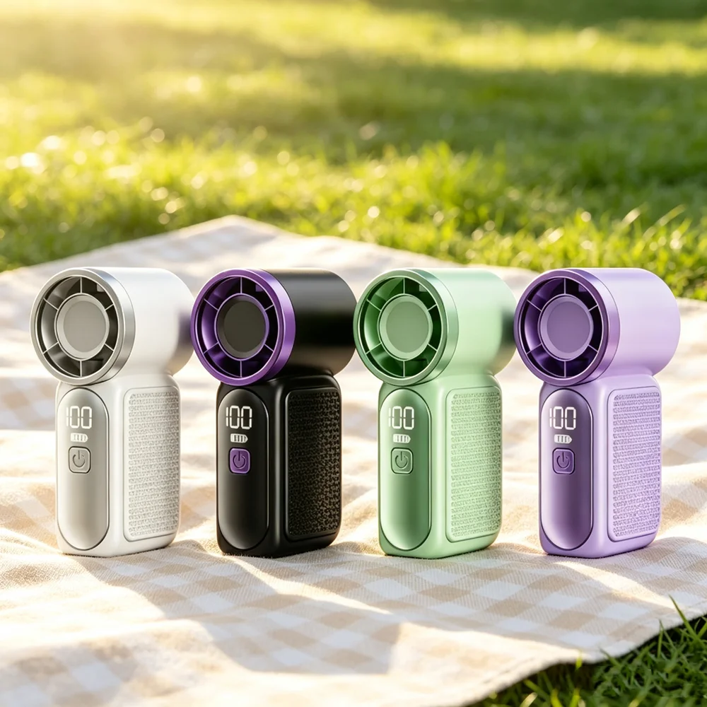 USB-powered Mini Fans Are Highly Versatile and Can Be Plugged Into Laptops for Cooling.