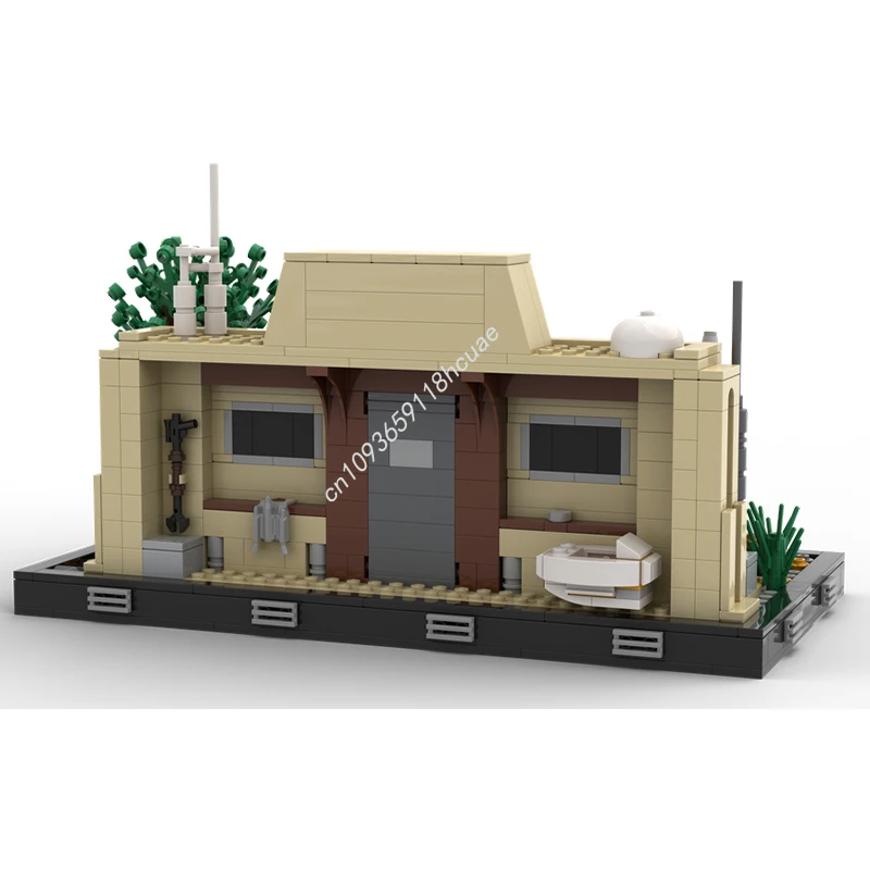 

720 шт. MOC Din Nearro Homestead Diorama Star Battle Building Blocks Рождественская мастер-серия Коллекционное издание Модель Кирпич Подарок